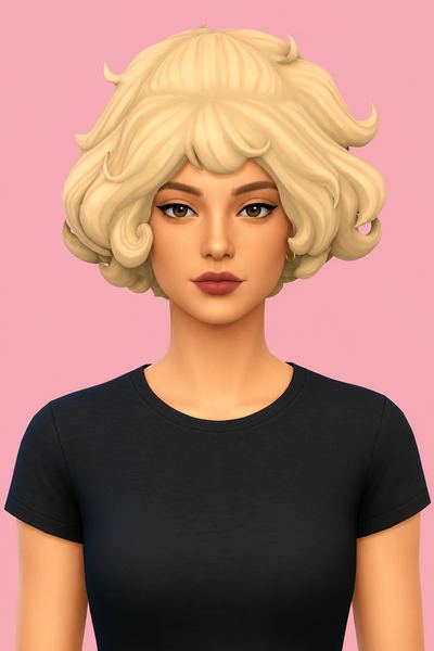Felisha Hair custom content (CC) for Sims 4 by jo_se_oh