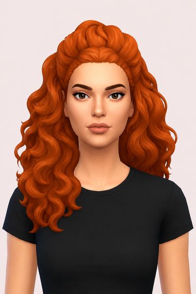 Payton Hair custom content (CC) for Sims 4 by jo_se_oh