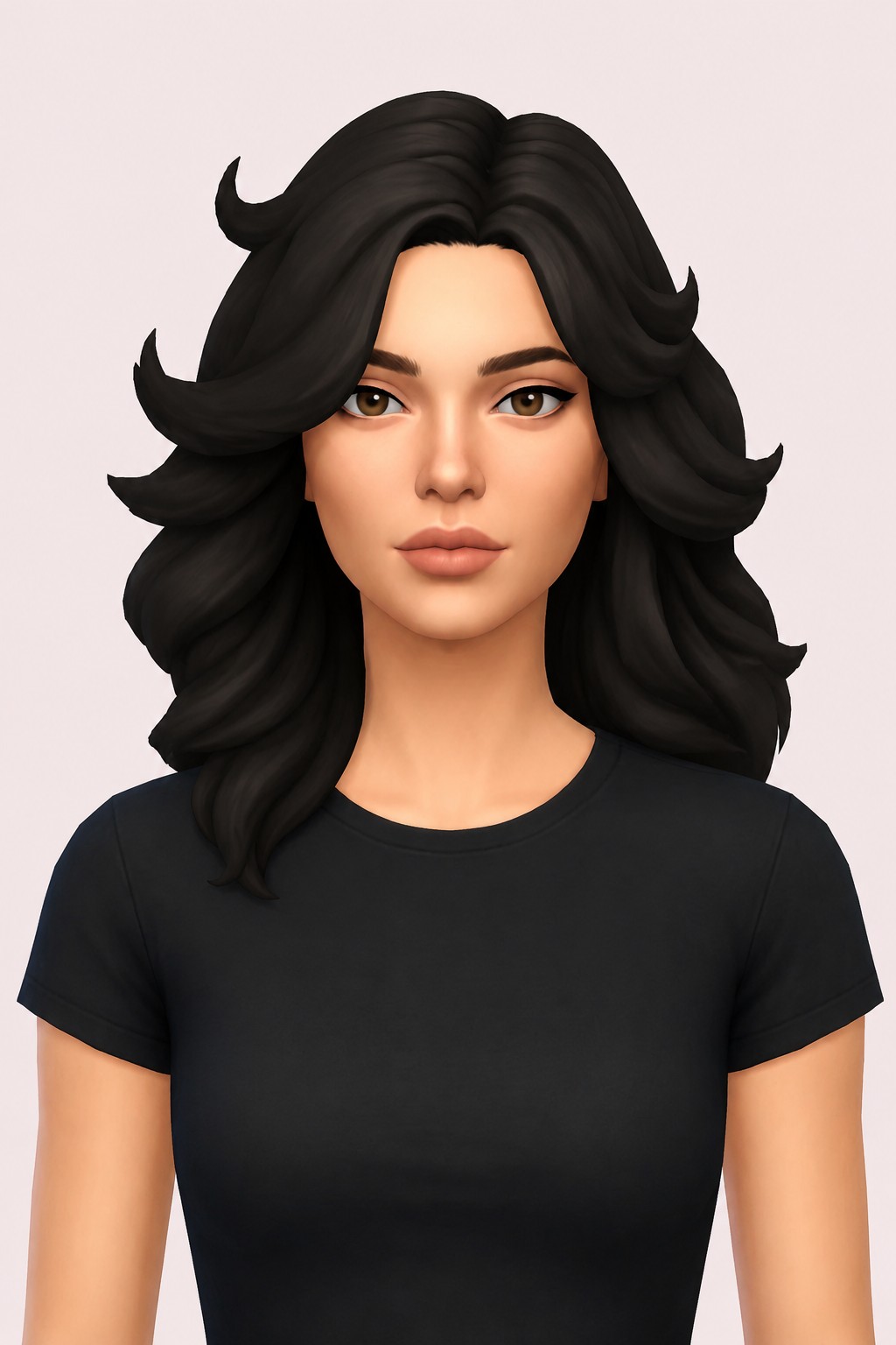 Melissa Hair custom content (CC) for Sims 4 by jo_se_oh