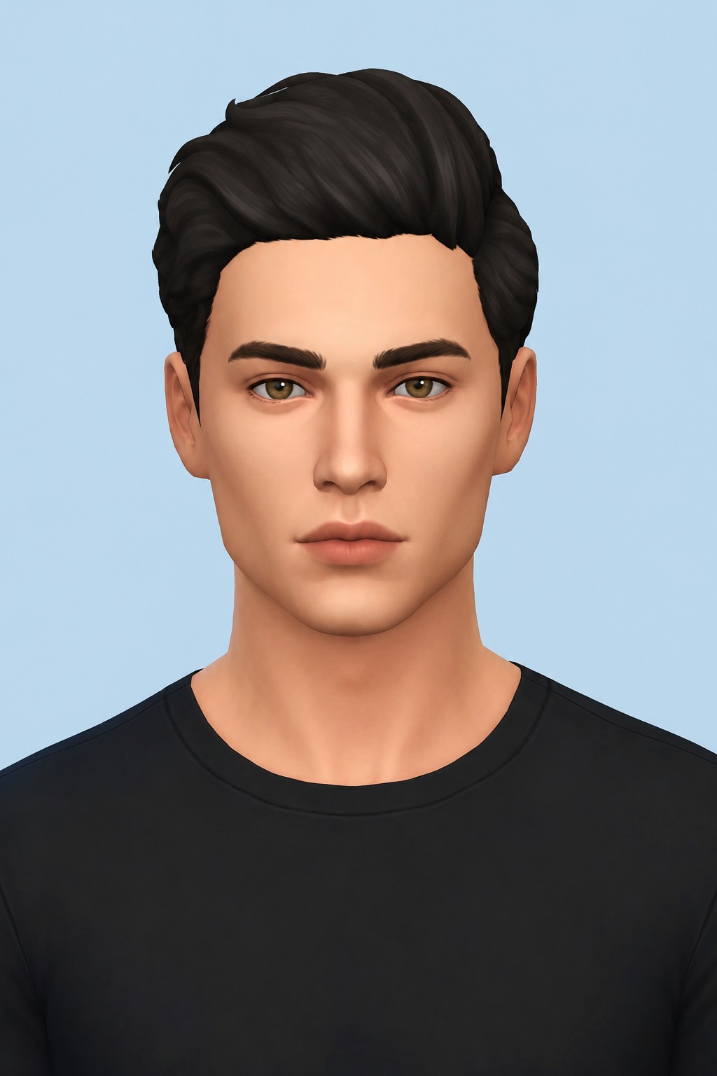 Damian Hair custom content (CC) for Sims 4 by jo_se_oh