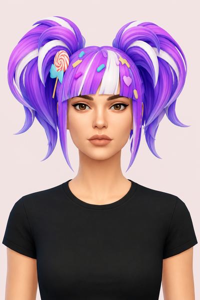 Alice Hair custom content (CC) for Sims 4 by jo_se_oh
