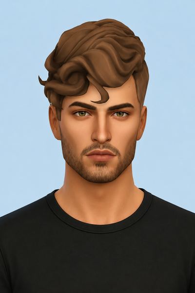 Aiden Hair custom content (CC) for Sims 4 by jo_se_oh