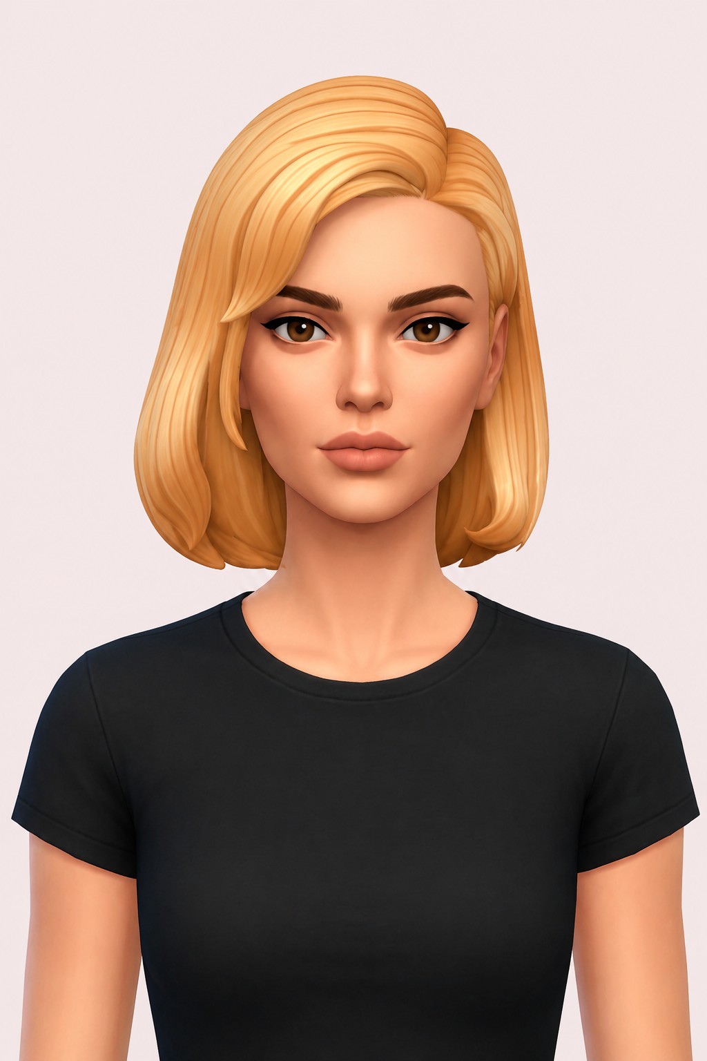 Linda Hair custom content (CC) for Sims 4 by jo_se_oh