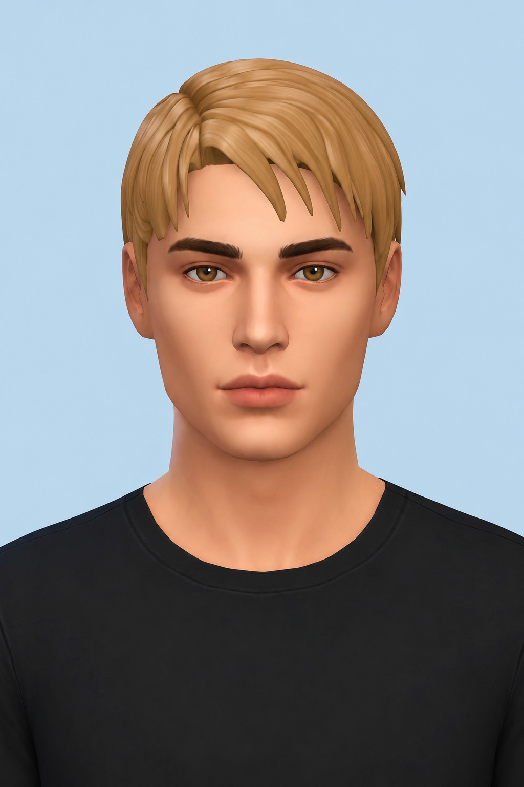 Jack Hair custom content (CC) for Sims 4 by jo_se_oh