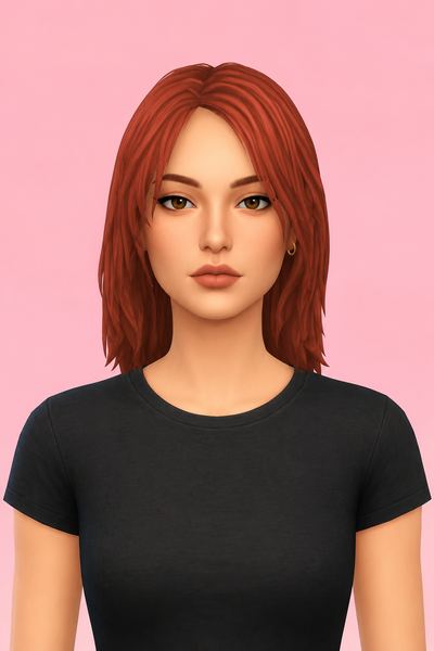Olivia Hair custom content (CC) for Sims 4 by jo_se_oh