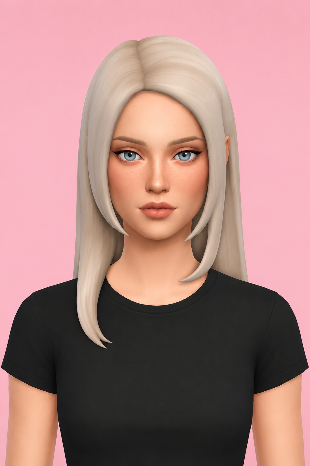 Catherine Hair custom content (CC) for Sims 4 by jo_se_oh