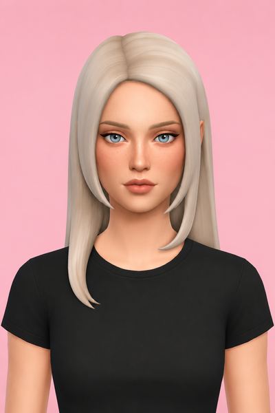 Catherine Hair custom content (CC) for Sims 4 by jo_se_oh
