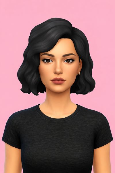 Ava Hair custom content (CC) for Sims 4 by jo_se_oh