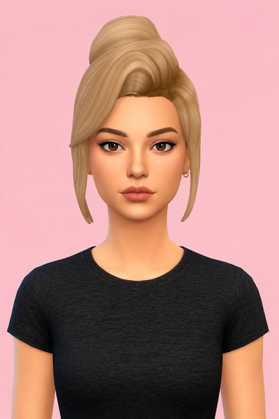 Ella Hair custom content (CC) for Sims 4 by jo_se_oh