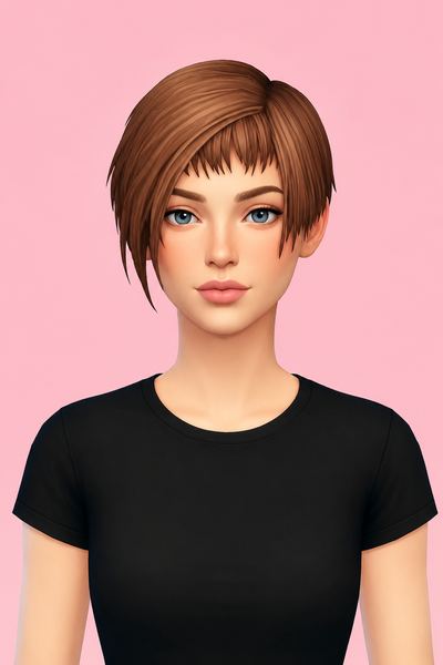 Candi Hair custom content (CC) for Sims 4 by jo_se_oh