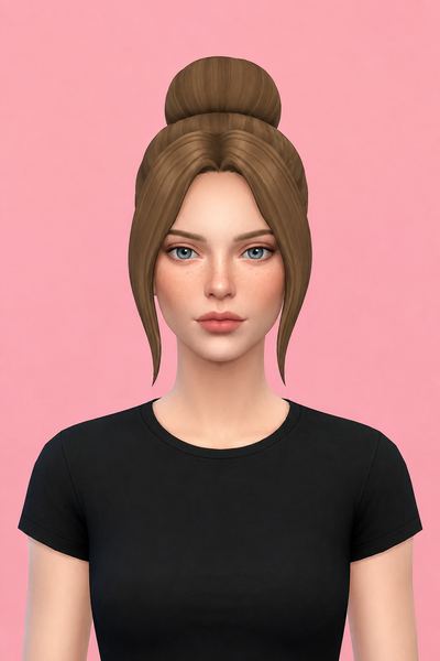 Karina Hair custom content (CC) for Sims 4 by jo_se_oh
