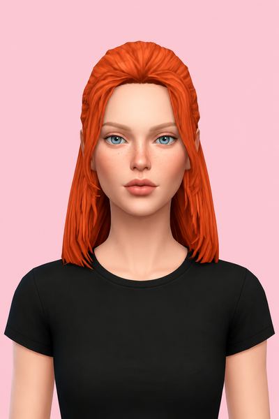 Angela Hair custom content (CC) for Sims 4 by jo_se_oh