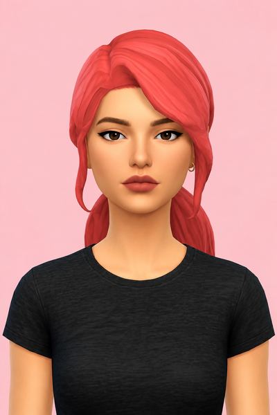 Beth Hair custom content (CC) for Sims 4 by jo_se_oh