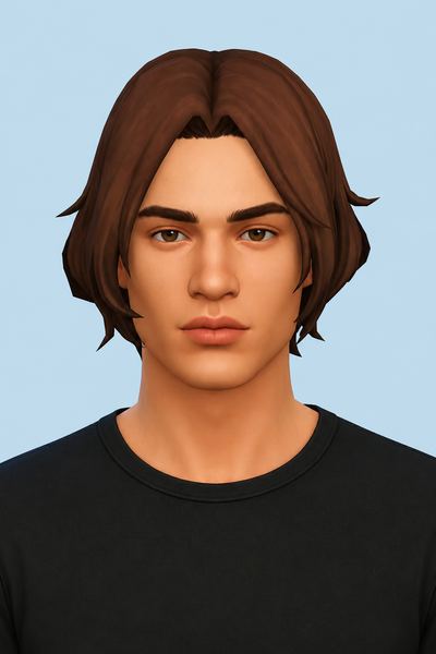 Charles Hair custom content (CC) for Sims 4 by jo_se_oh