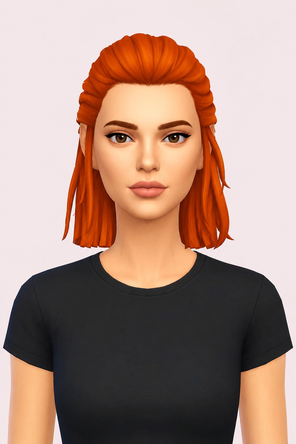 Hair Mona custom content (CC) for Sims 4 by LamaLamaLove