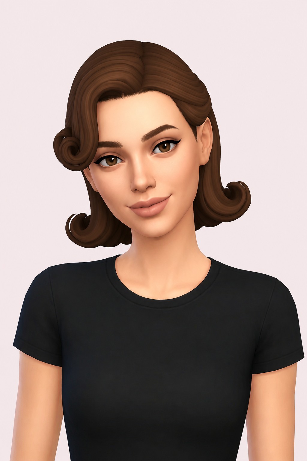 Hair Mrs. Marcia custom content (CC) for Sims 4 by LamaLamaLove