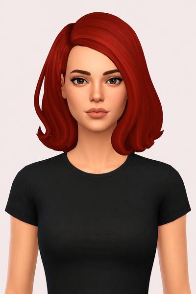 Hair Mary beth custom content (CC) for Sims 4 by LamaLamaLove