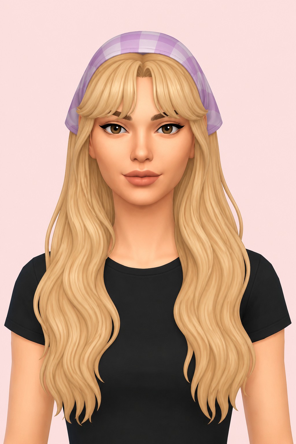 Hair Carreen custom content (CC) for Sims 4 by LamaLamaLove