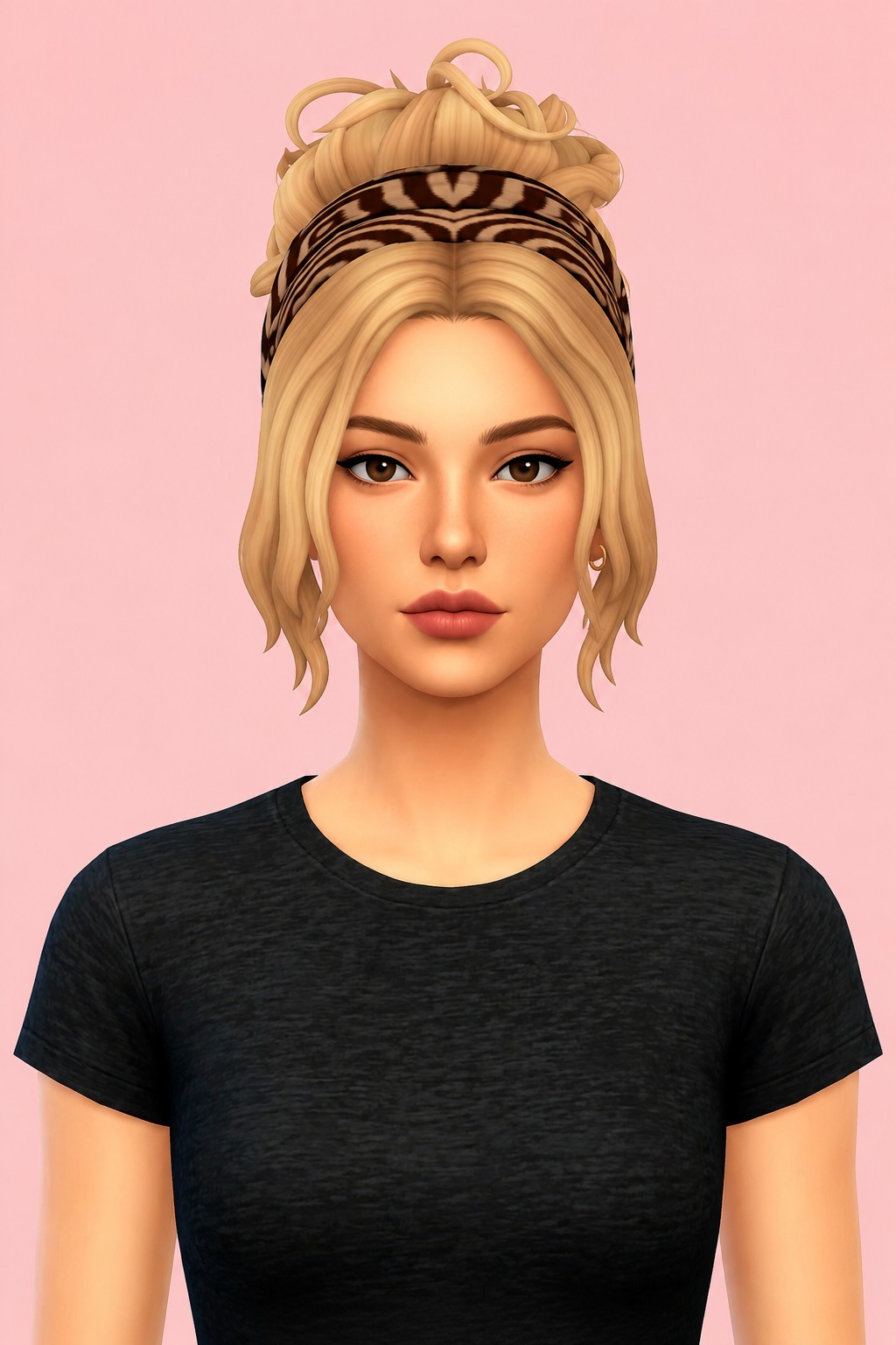 Hair Jeane custom content (CC) for Sims 4 by LamaLamaLove