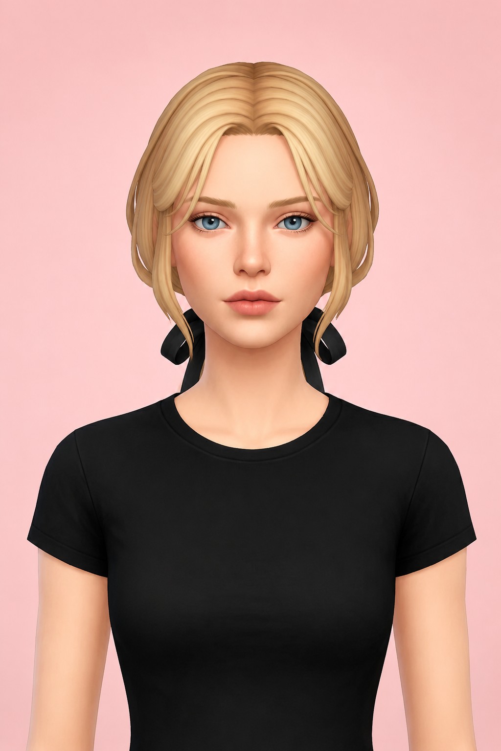 Hair Magdalen custom content (CC) for Sims 4 by LamaLamaLove