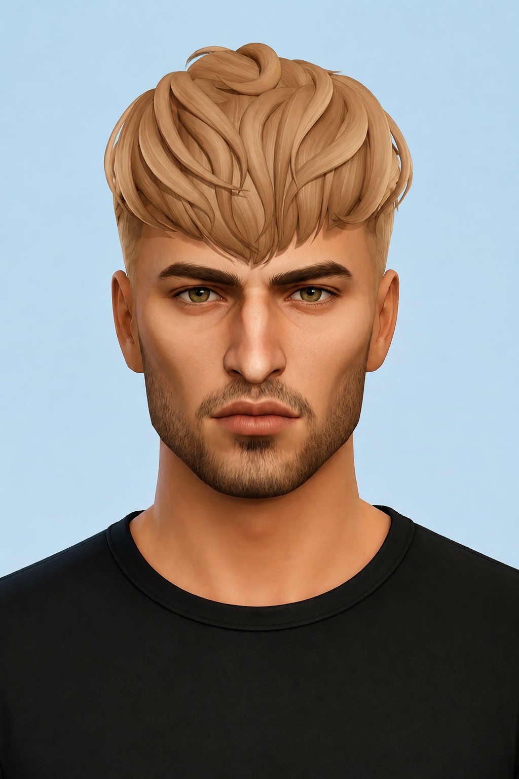 Sullivan Hair custom content (CC) for Sims 4 by johnnysims