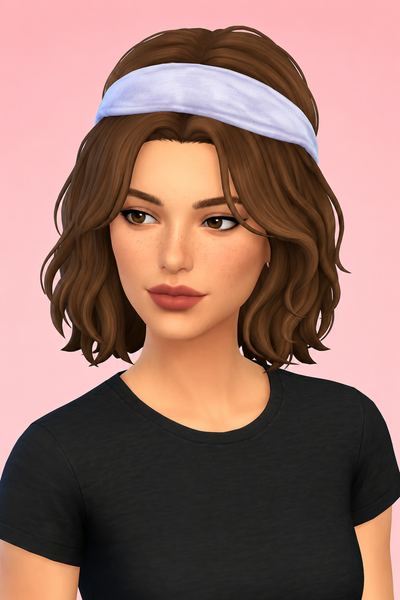 Acc Hair elastic 2 custom content (CC) for Sims 4 by LamaLamaLove