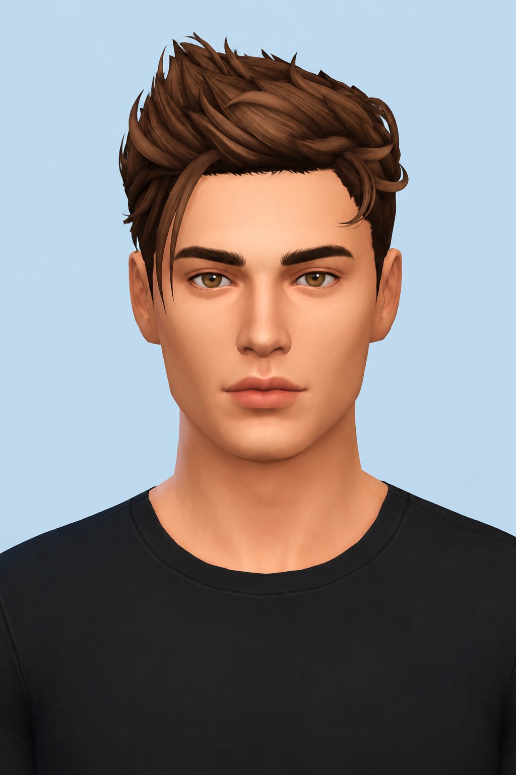 Benedict Hair custom content (CC) for Sims 4 by johnnysims
