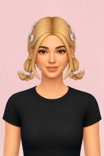 preppy style Sims 4 CC — example render