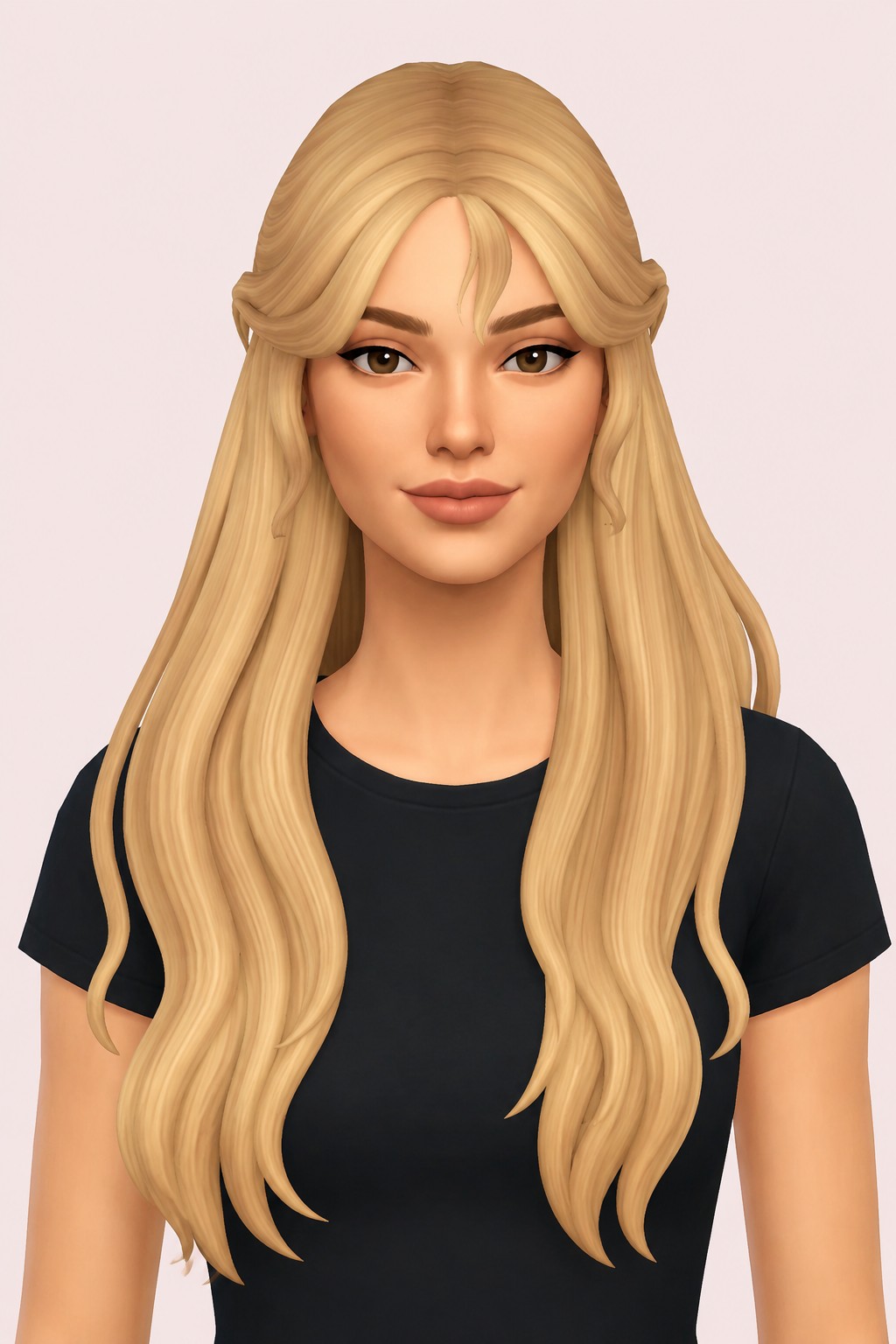 Hair Dixie custom content (CC) for Sims 4 by LamaLamaLove