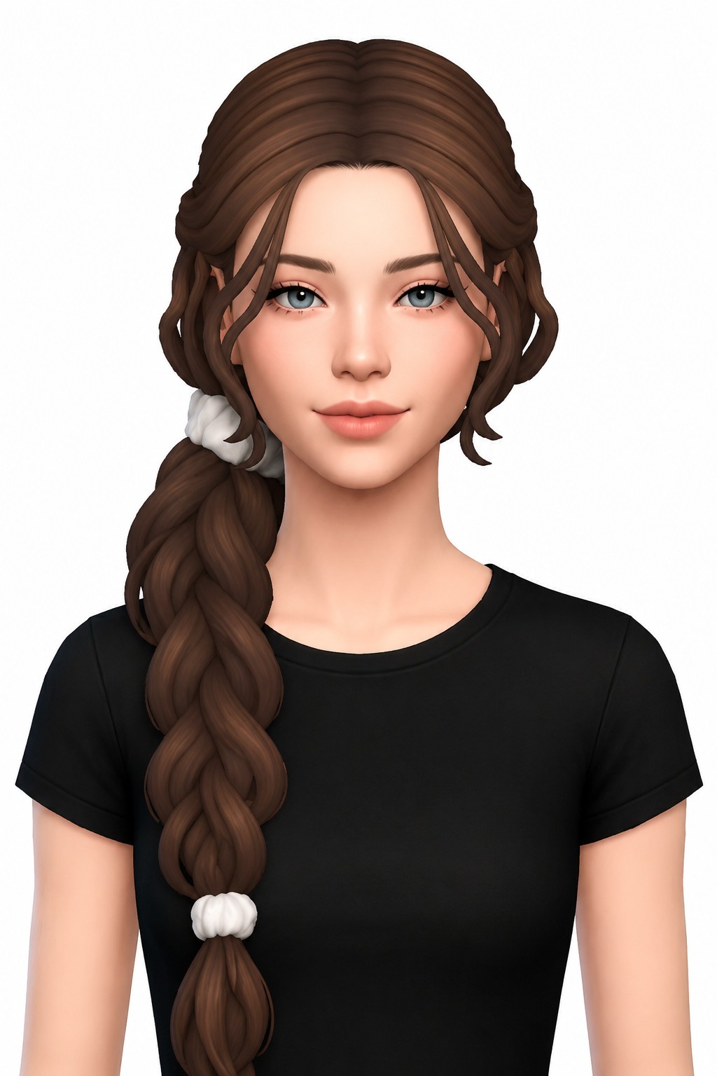 Hair Zenia custom content (CC) for Sims 4 by LamaLamaLove