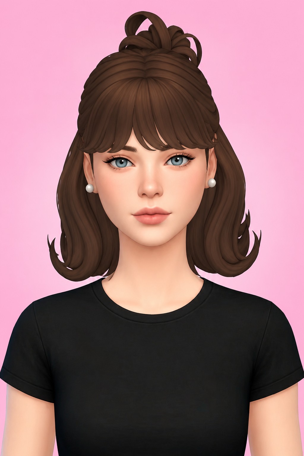 Hair Summer custom content (CC) for Sims 4 by LamaLamaLove