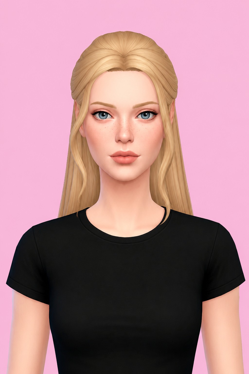 Hair Minnie custom content (CC) for Sims 4 by LamaLamaLove