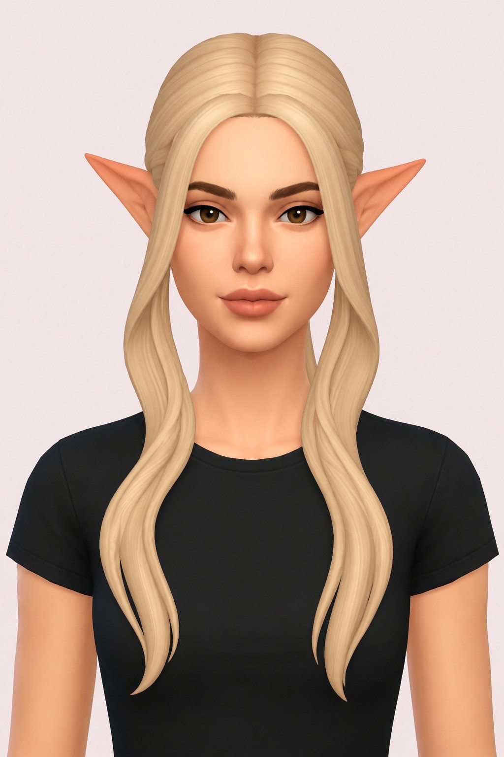 Hair Ada custom content (CC) for Sims 4 by LamaLamaLove
