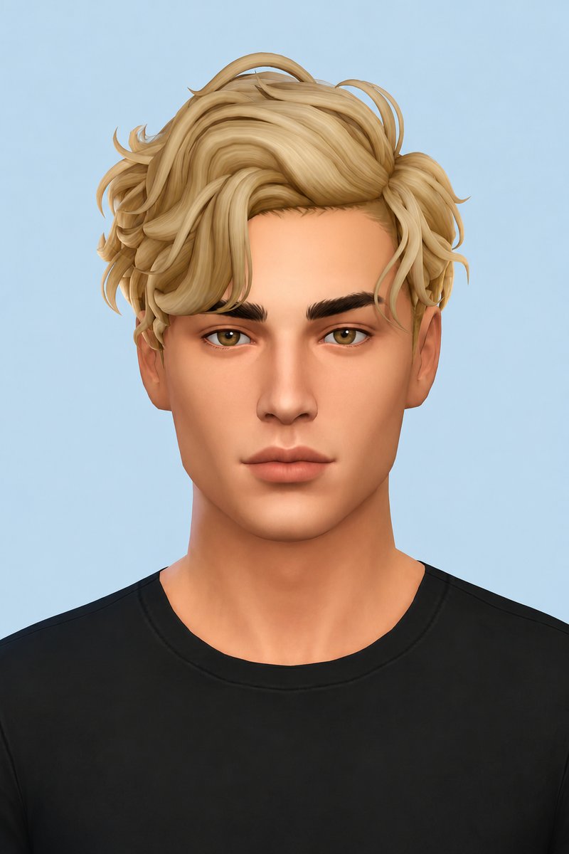 Giovanni Hair custom content (CC) for Sims 4 by johnnysims