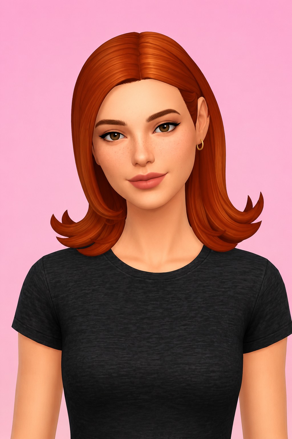 Hair Bree Van de Kamp custom content (CC) for Sims 4 by LamaLamaLove