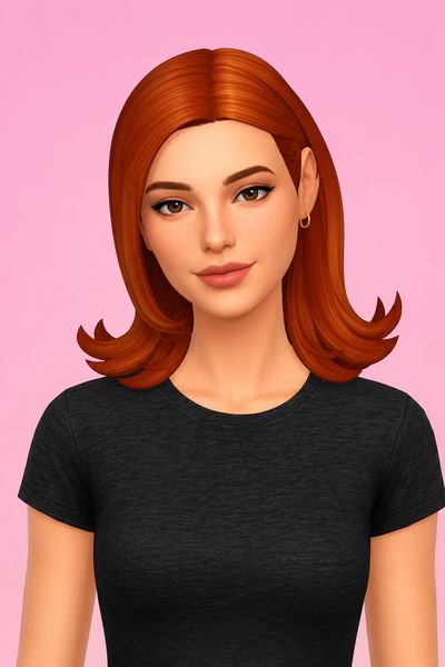 preppy style Sims 4 CC — example render