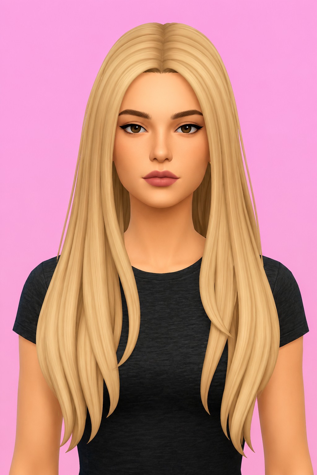 Hair Cherie custom content (CC) for Sims 4 by LamaLamaLove
