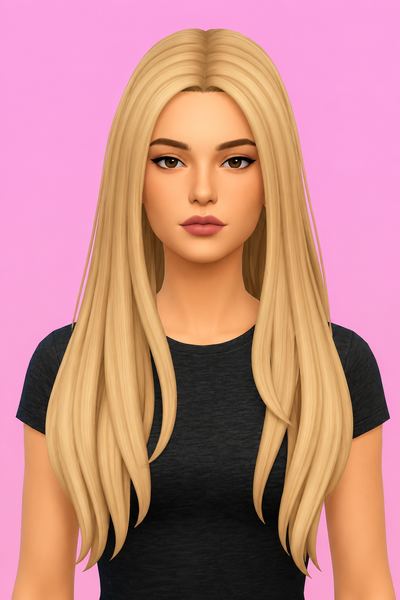 Hair Cherie custom content (CC) for Sims 4 by LamaLamaLove