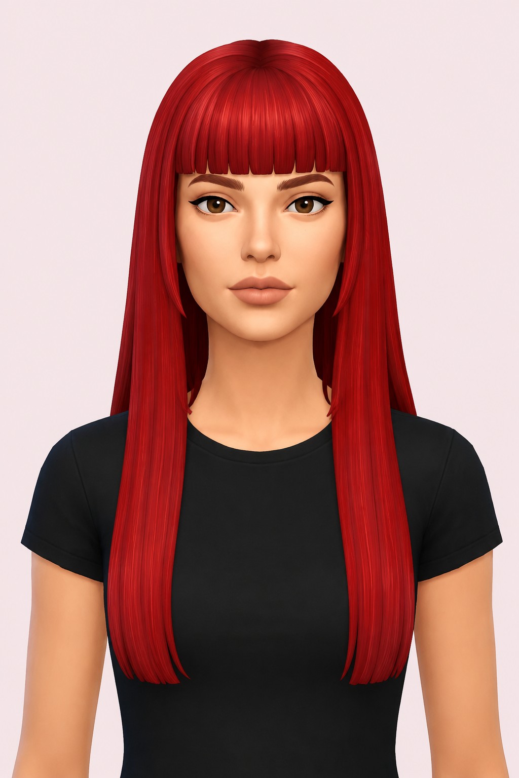 Hair Leola custom content (CC) for Sims 4 by LamaLamaLove