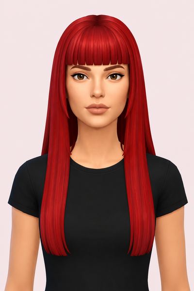 Hair Leola custom content (CC) for Sims 4 by LamaLamaLove