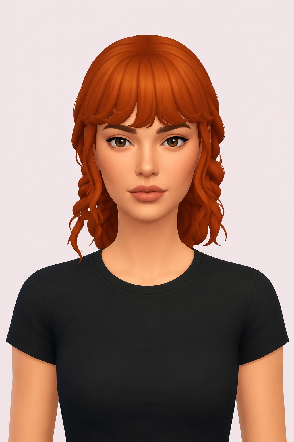 Hair Alanna custom content (CC) for Sims 4 by LamaLamaLove