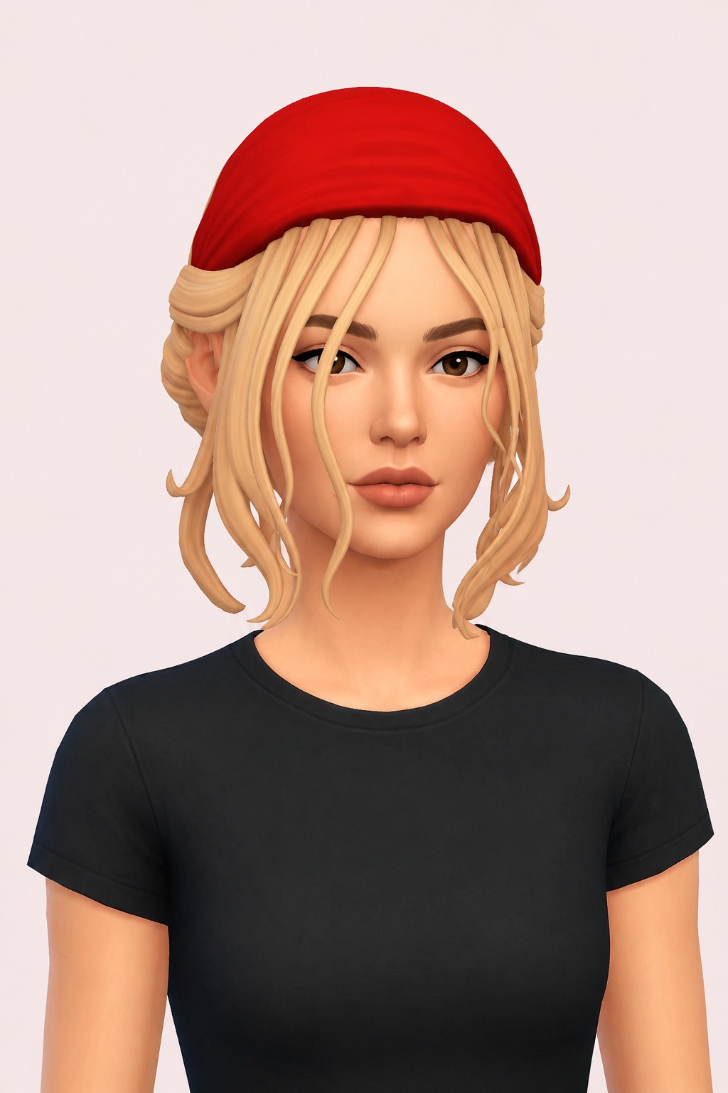 Hair Anona custom content (CC) for Sims 4 by LamaLamaLove