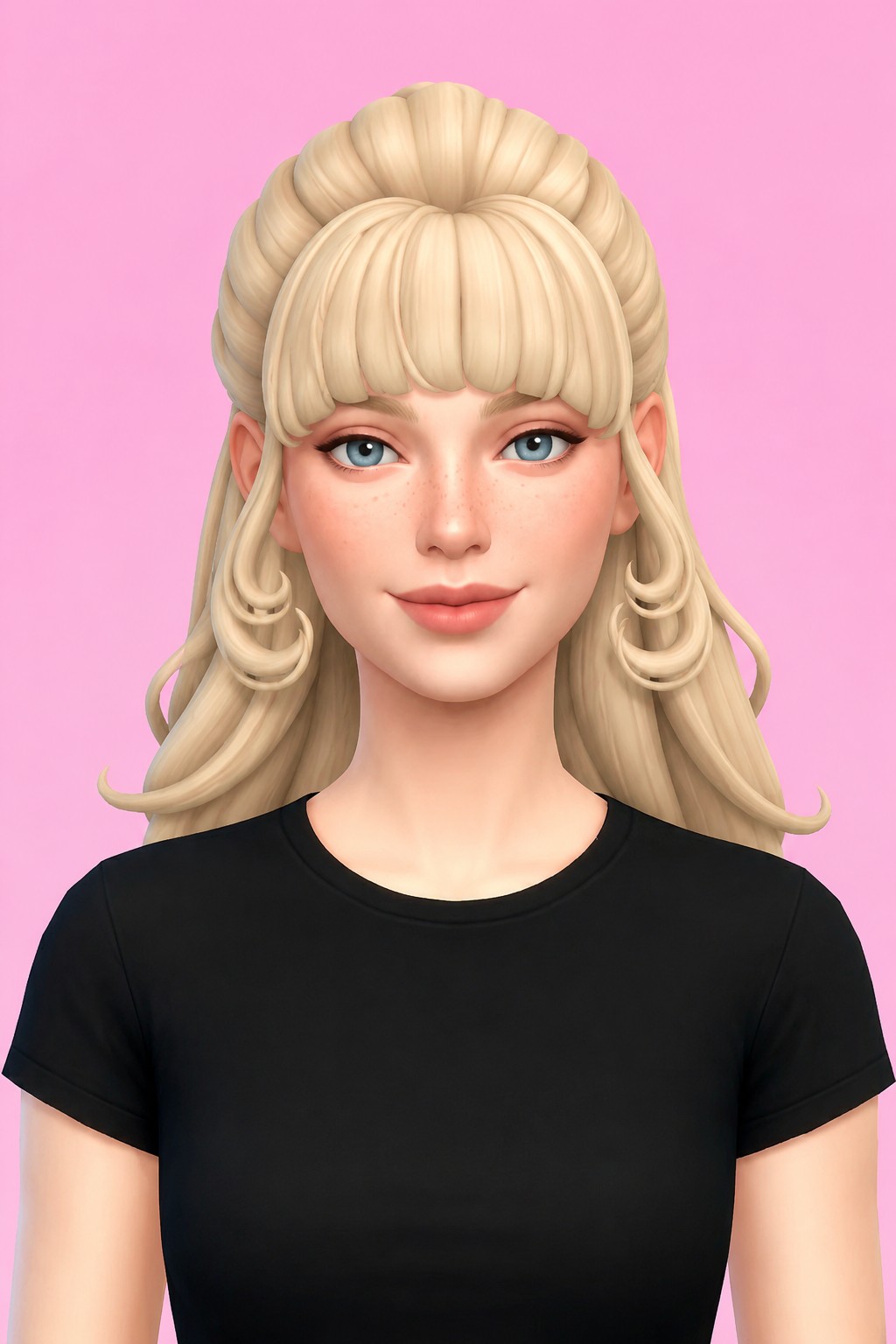 Hair Eva custom content (CC) for Sims 4 by LamaLamaLove