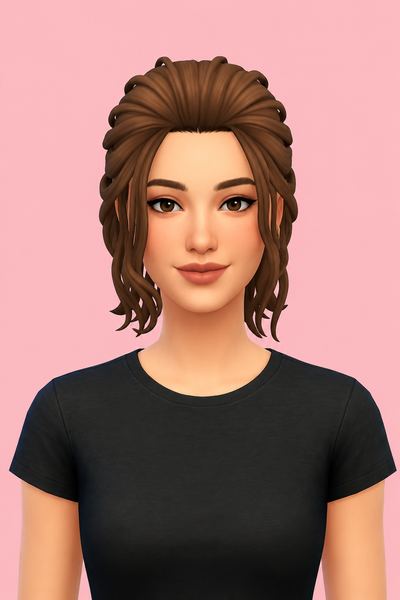 🌲✨Hair Terri and Arleen✨🌲(gift) custom content (CC) for Sims 4 by LamaLamaLove