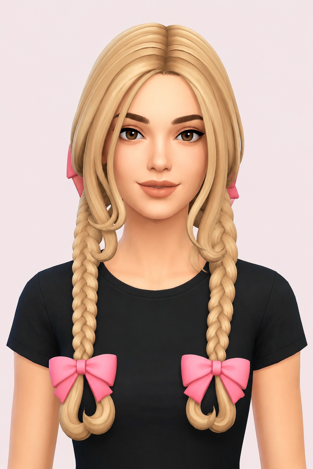 Hair Verity custom content (CC) for Sims 4 by LamaLamaLove