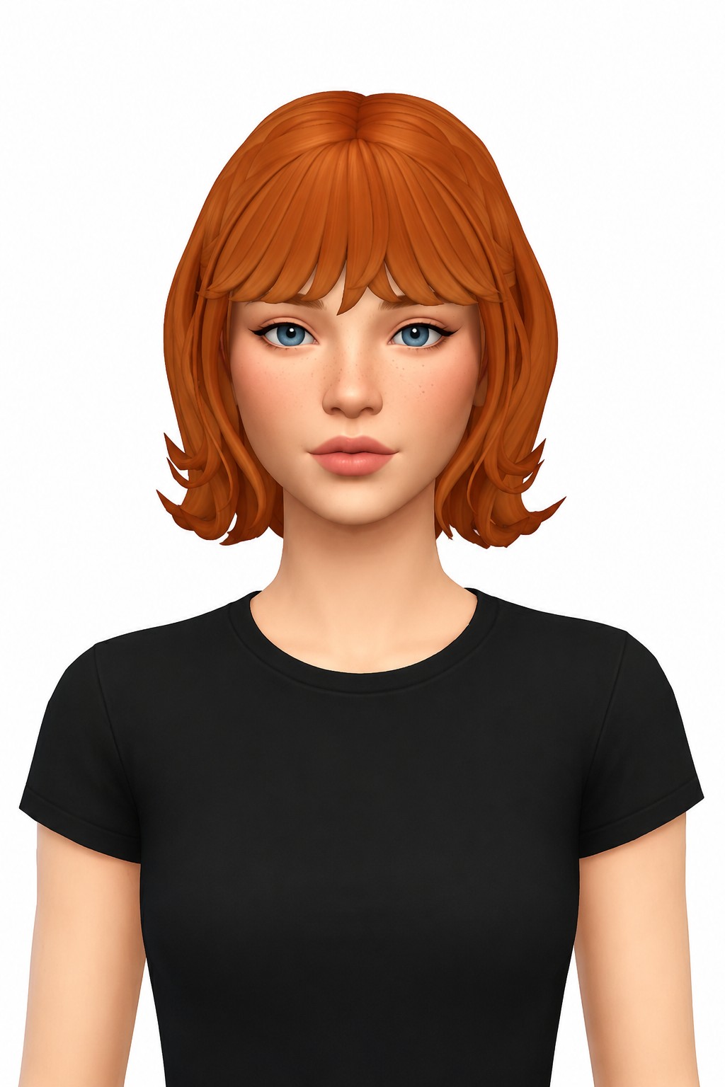 Hair Robyn custom content (CC) for Sims 4 by LamaLamaLove