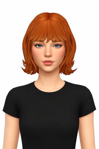 Hair Robyn custom content (CC) for Sims 4 by LamaLamaLove