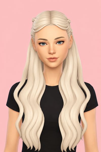 Daenerys Targaryen custom content (CC) for Sims 4 by LamaLamaLove