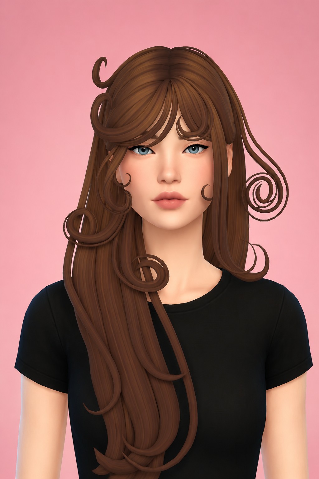 Hair Heather custom content (CC) for Sims 4 by LamaLamaLove