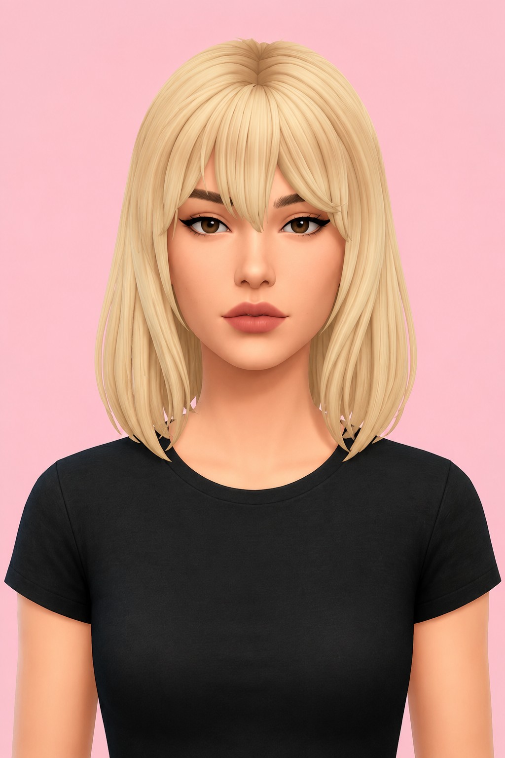 Hair Violet Evergarden custom content (CC) for Sims 4 by LamaLamaLove